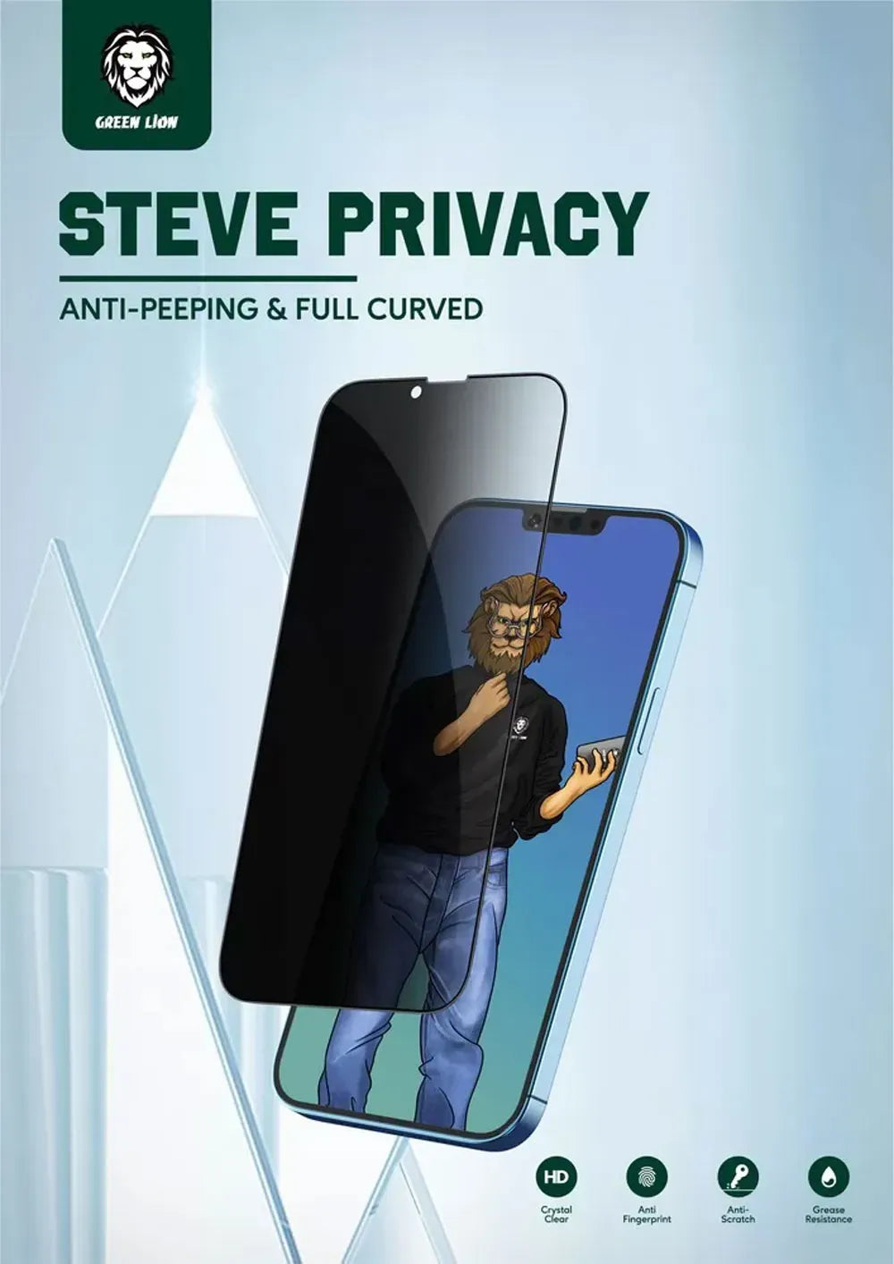 Green Lion 9 HSteve Privacy Screen Protector - Black Edge/Privacy – image 7