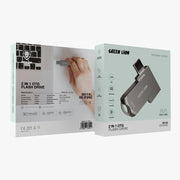 Green Lion 2 in 1 OTGUSB-C Flash Drive USB 3.0 - Silver