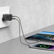 Green Lion Ultra Compact Gan Wall Charger PD+QC 35 WCto L - Black