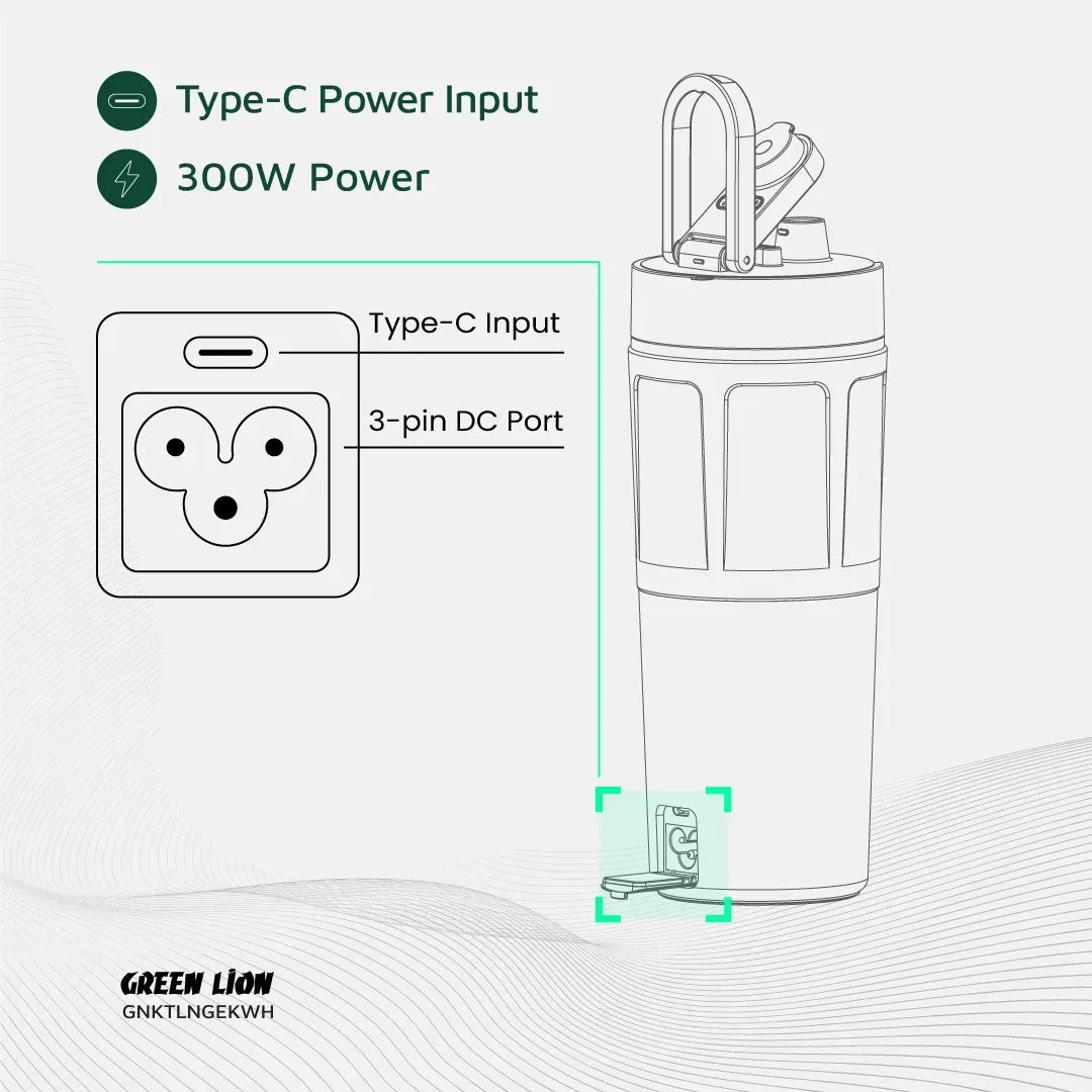 Green Lion Kettle Go Electric Kettle 600ml White – image 10
