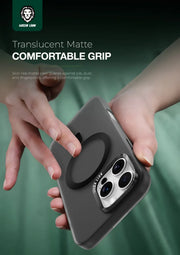 Green Lion Matte Mag Safe X Case - Black
