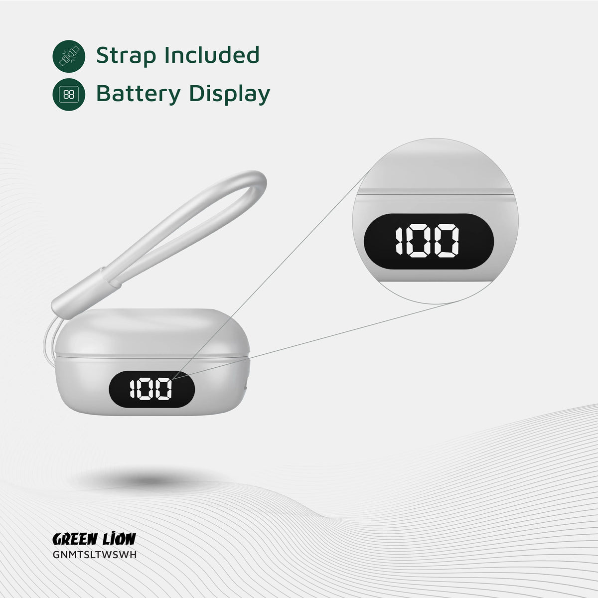 Green Lion Mittersill True Wireless Earbuds - White – image 13