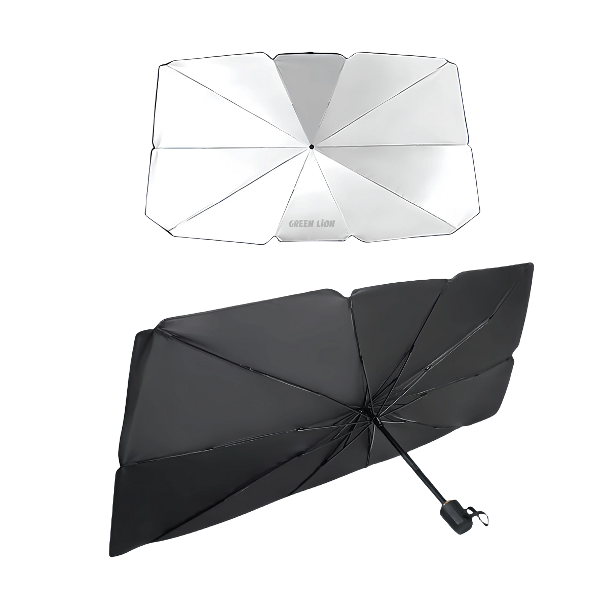 Green Lion Car Windshield Umbrella Black – image 6
