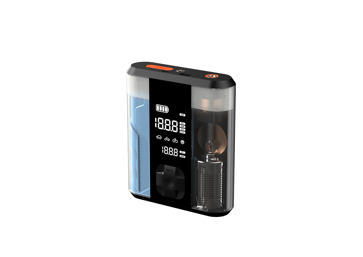 Powerology 8800mAh Jump Start Air Compressor Transparent – image 6