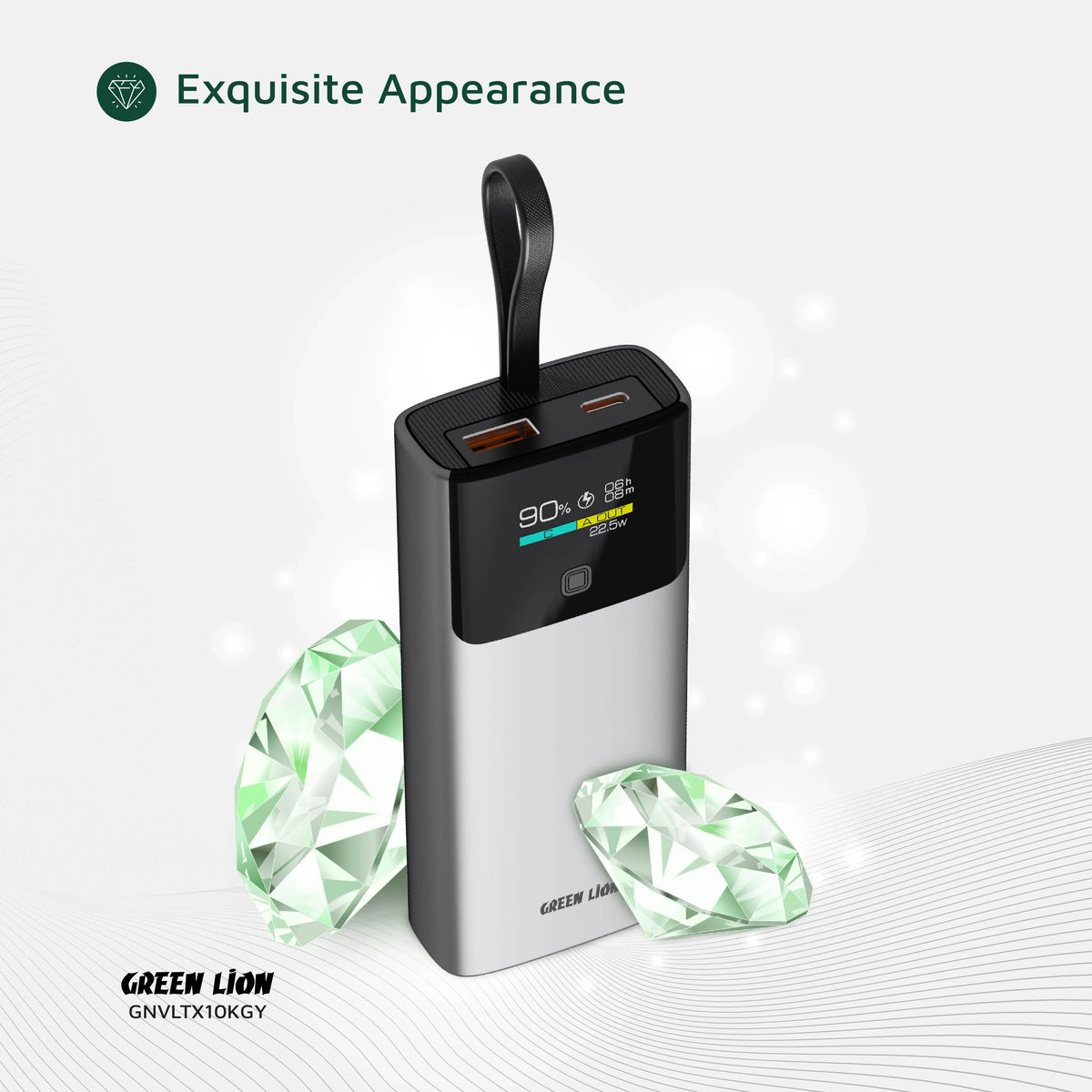 Green Lion Voltix 10000mAh Power Bank Pd20w Grey – image 18