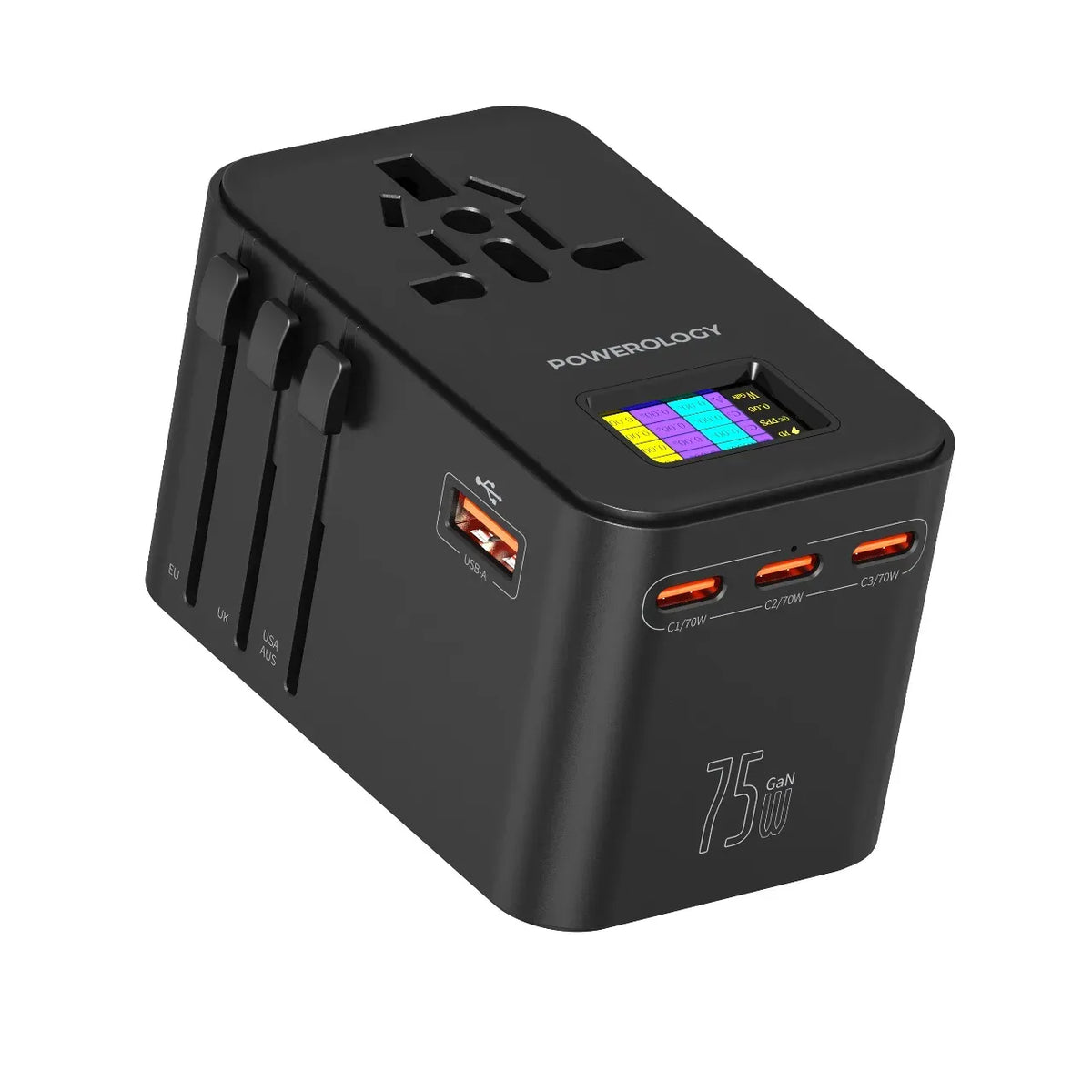 Powerology Gan 75w Universal Charger Black – image 6