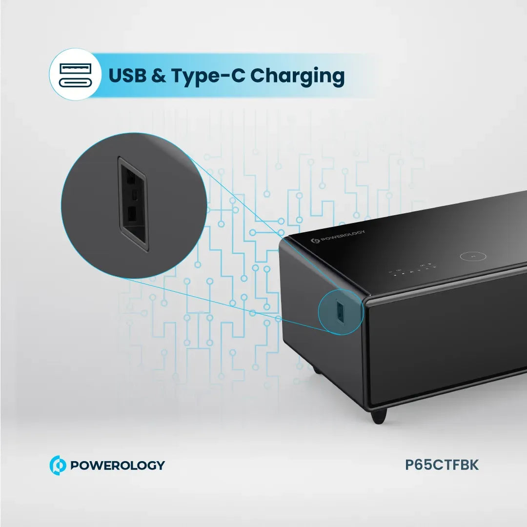 Powerology Fridge Coffee Table Hifi Speaker 93l Black – image 17
