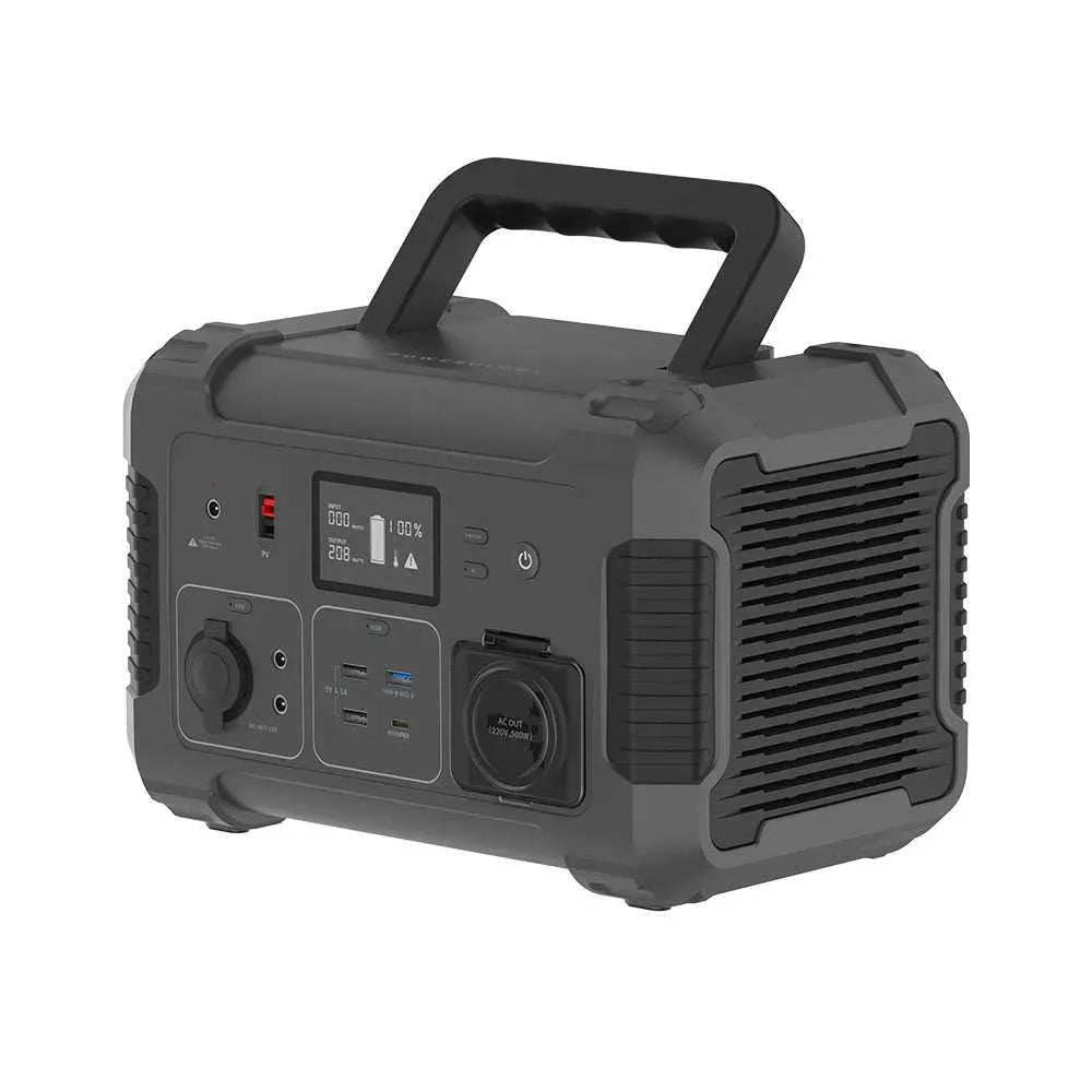 Powerology 140400 m Ah Power Generator 500 W Pure Sine-Wave Output - Black – image 9