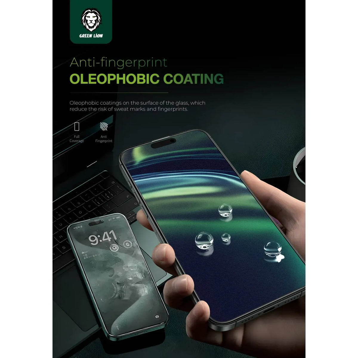Green Lion 3 DSilicone Plus Screen Protector - Black Edge/Privacy – image 17