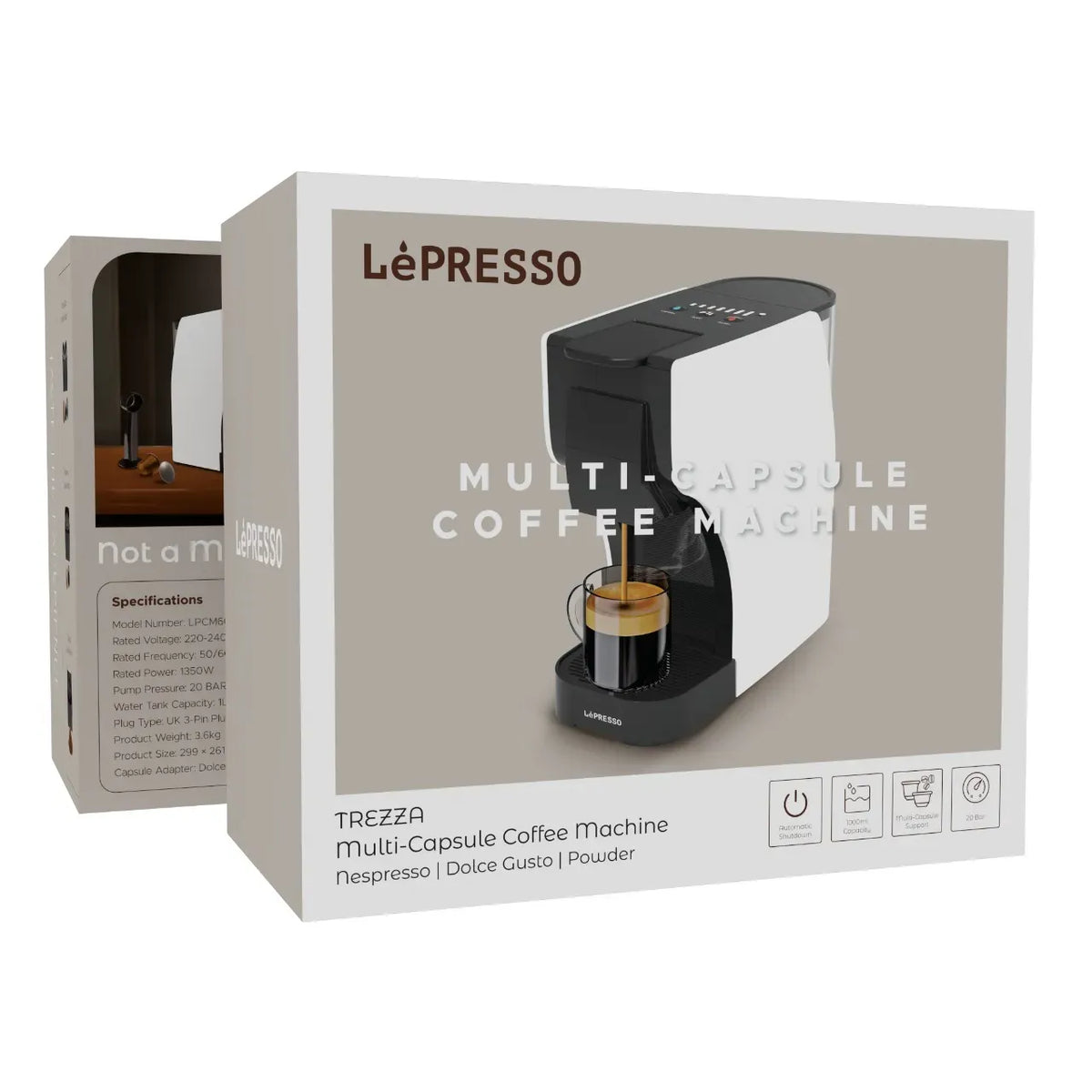 LePresso Multi-Capsule Coffee Machine - White – image 2