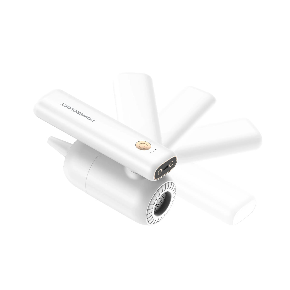 Powerology 4in1 180deg Foldable Car Vacuum Cleaner White – image 16