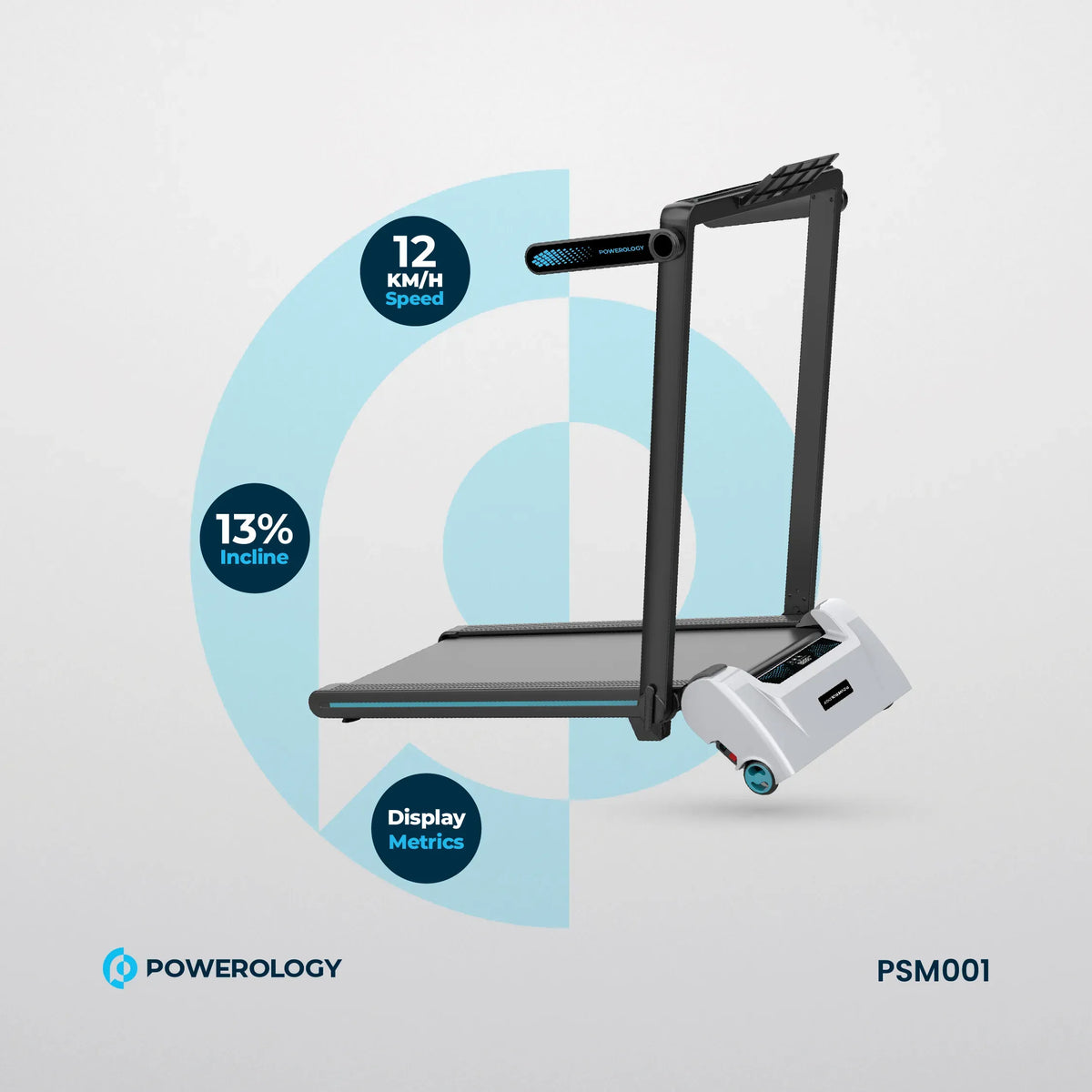 Powerology Incline Folding Treadmill Black – image 13