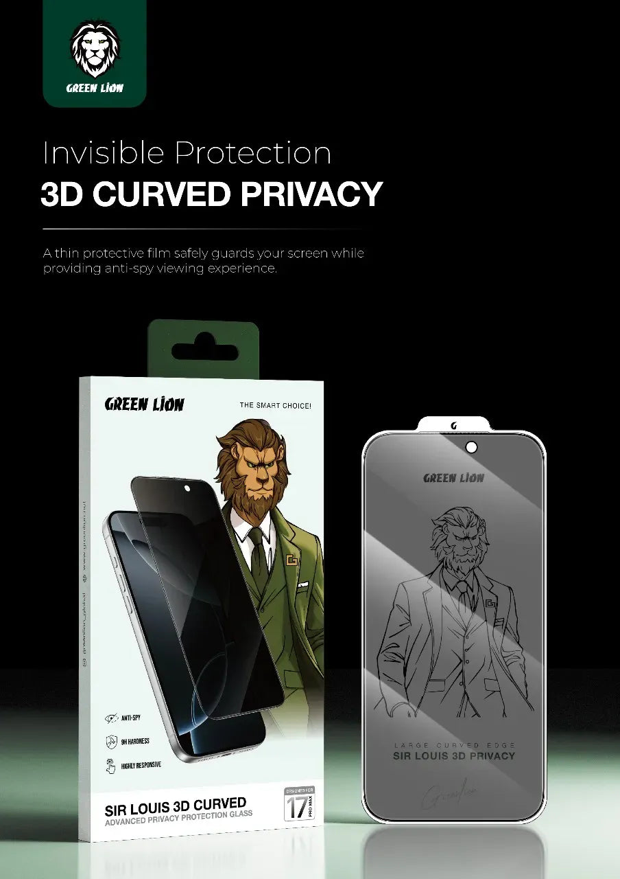 Green Lion Sir Louis 3 D Curved Privacy - Black Edge/Privacy – image 3