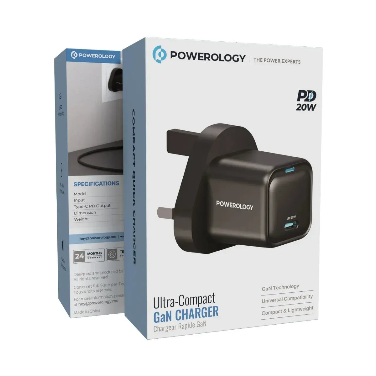 Powerology Ultra Compact Gan Charger Black – image 14
