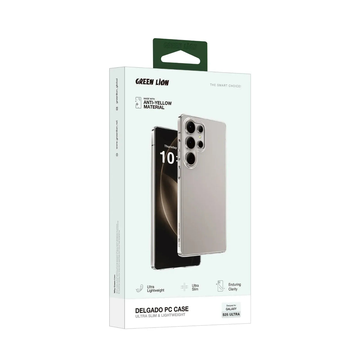 Green Lion Delgado Pc Case for S25 Ultra Clear – image 6