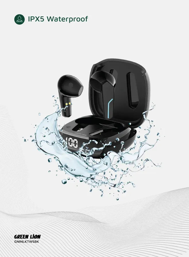 Green Lion Interlaken True Wireless Earbuds - Black – image 12
