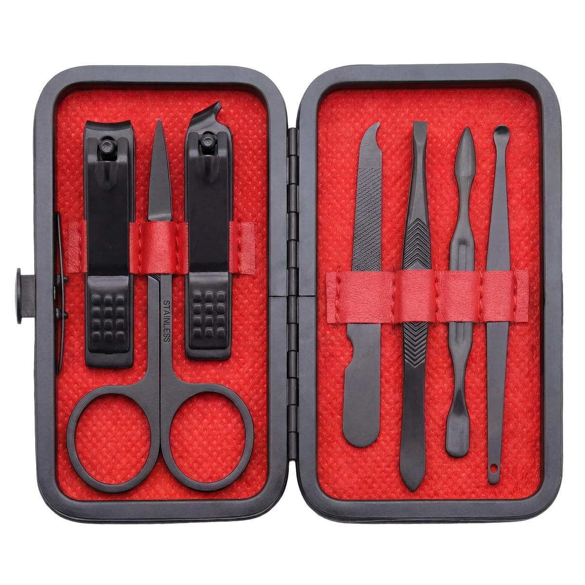 Green Lion 7 in 1 Manicure Set Black – image 3