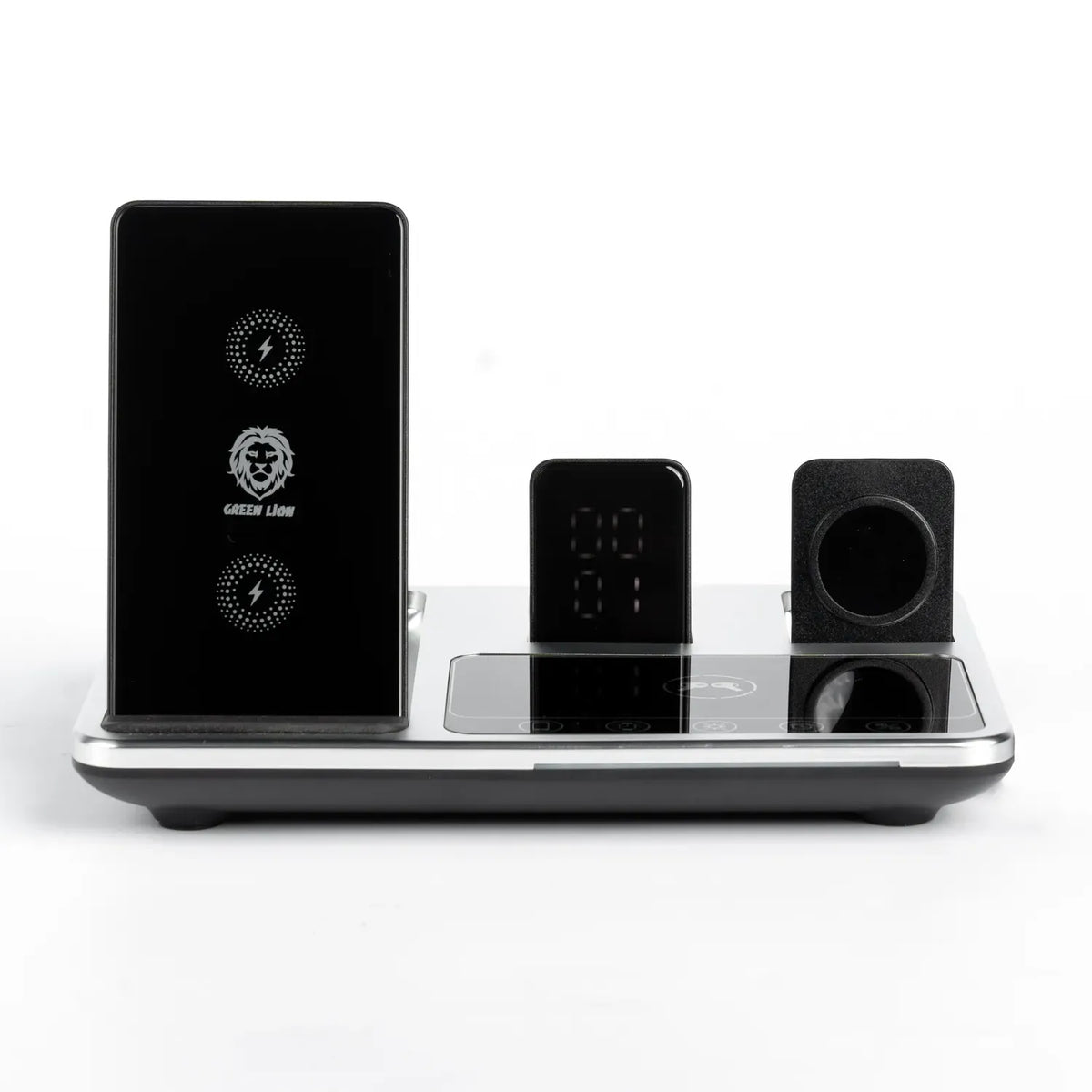 Green Lion 4 in 1 Wireless Charging Station Gray – image 4