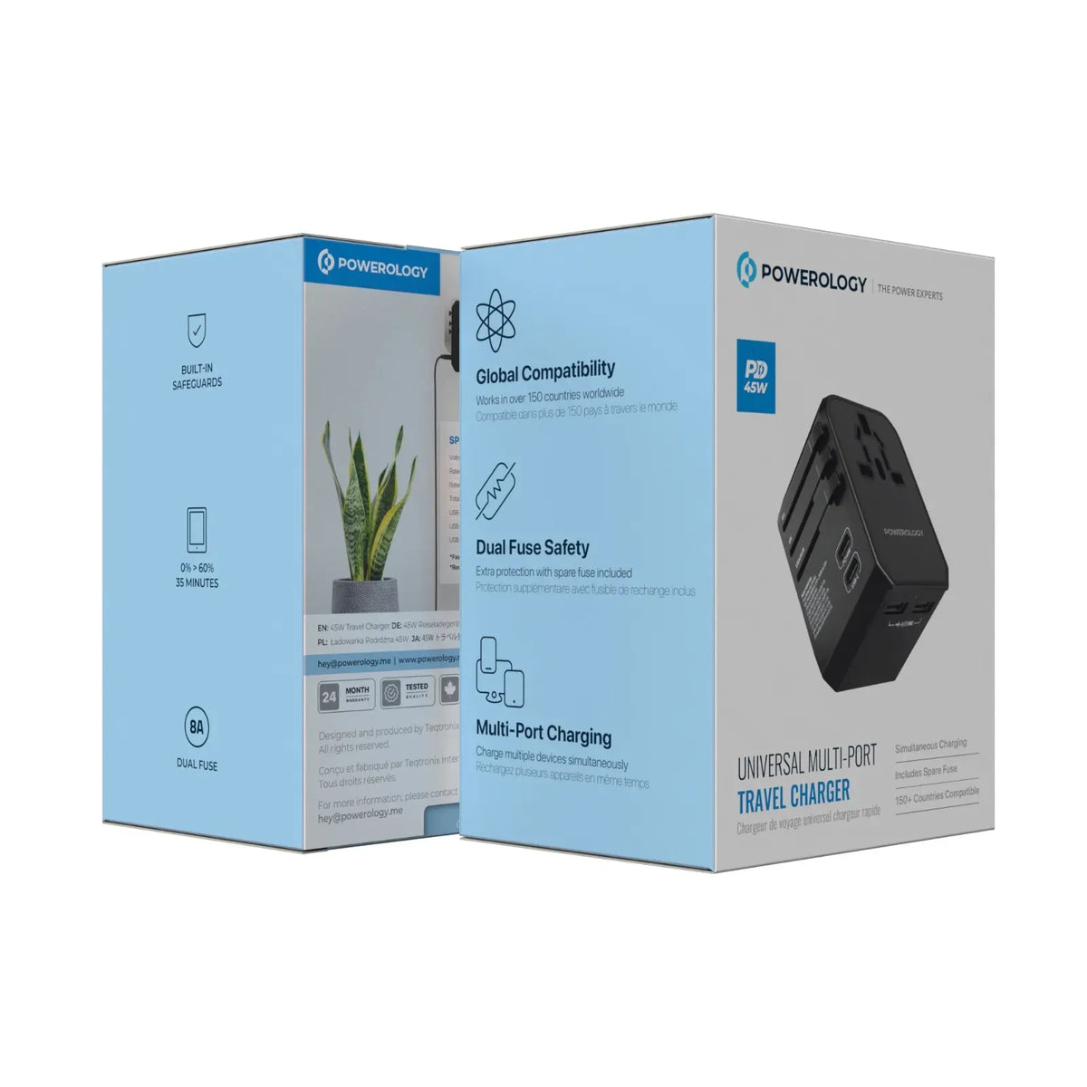 Powerology Universal Multi-Port Travel Charger - Black – image 16