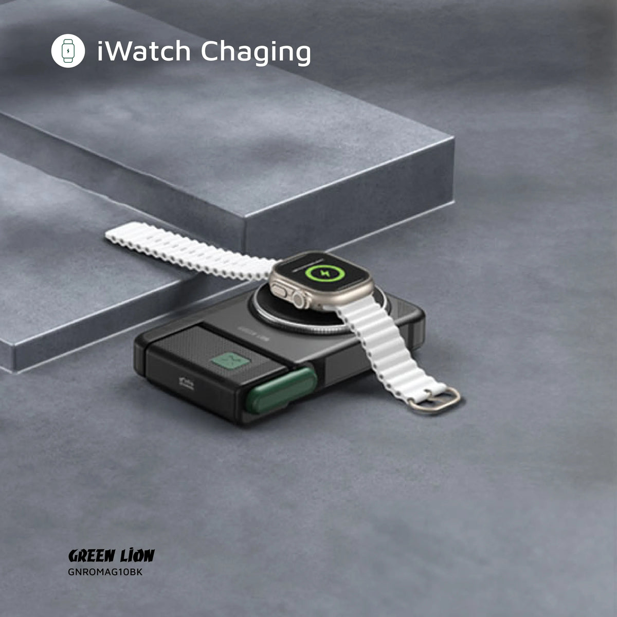 Green Lion Rotex MagSafe 10000mAh Power Bank Black – image 9