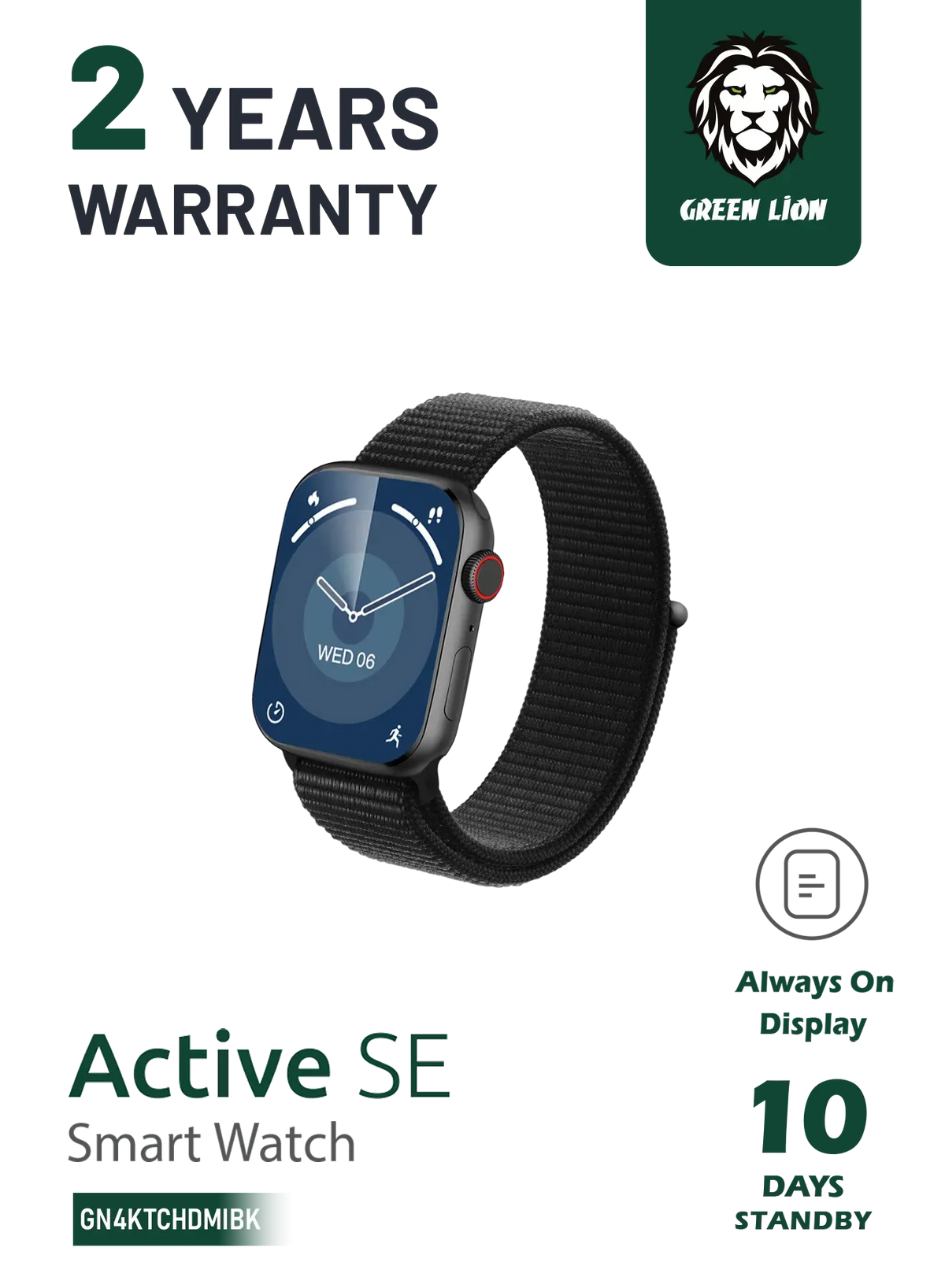 Green Lion Active Se Smart Watch - Black – image 13