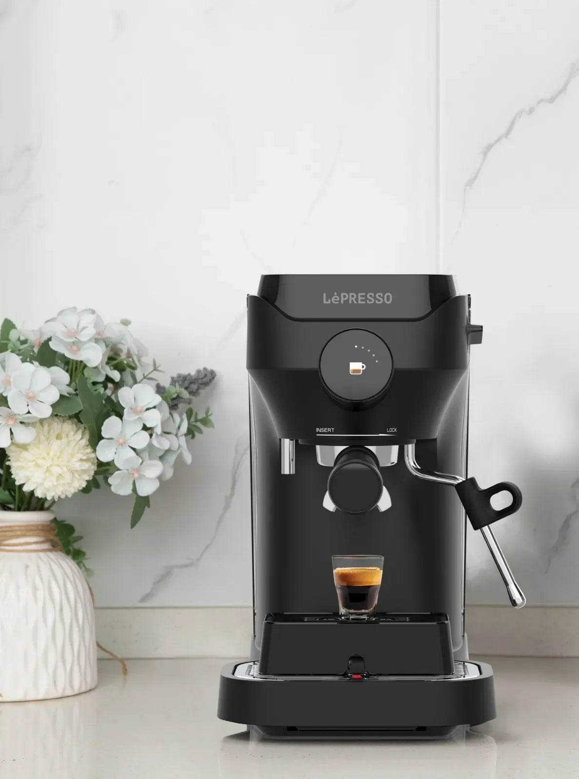 LePresso Lucenero 19 Bar Coffee Machine with LCD Screen Black – image 5