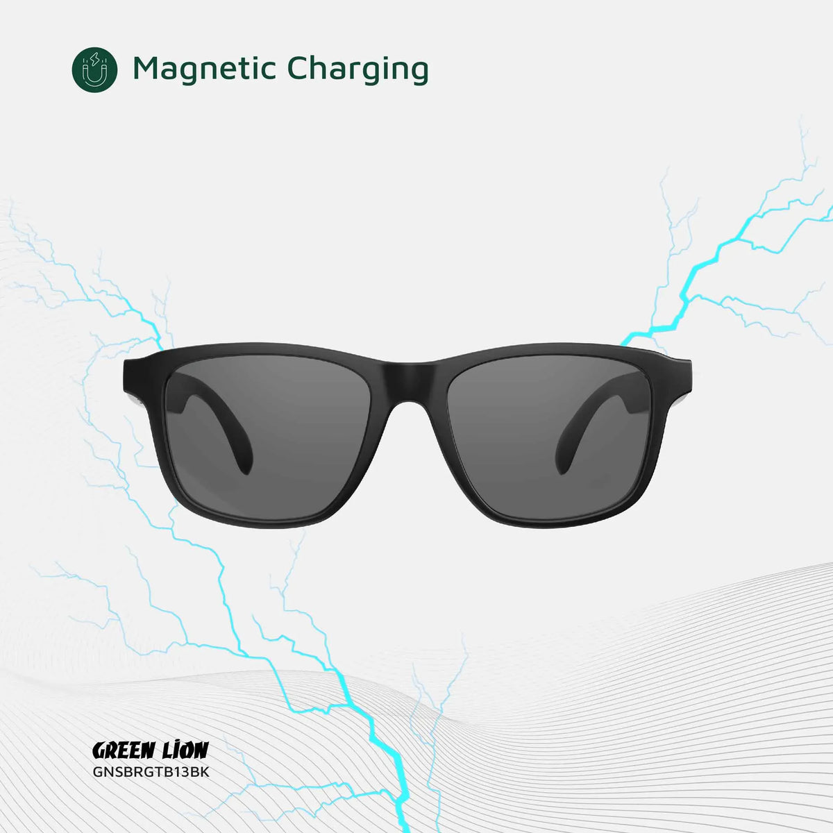 Green Lion Sydney Smart Glasses Black – image 9