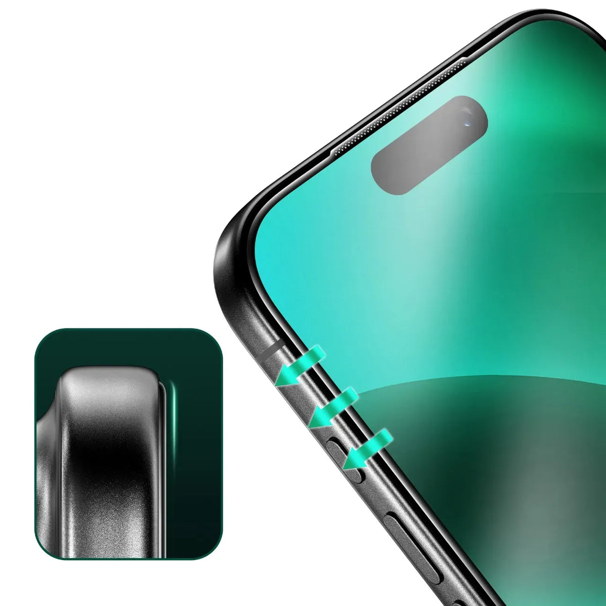 Green Lion 9 HSteve Matte AGGlass Protector - Black Edge/Clear – image 6