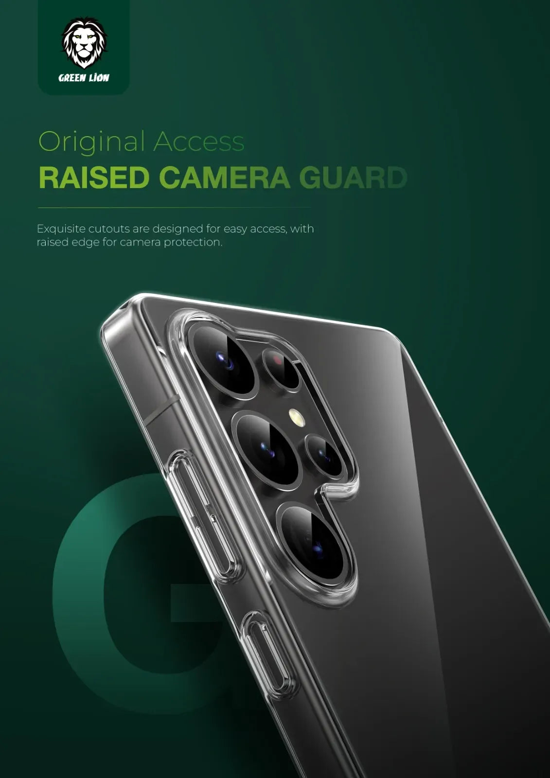 Green Lion Delgado Pc Case for S25 Ultra Clear – image 4