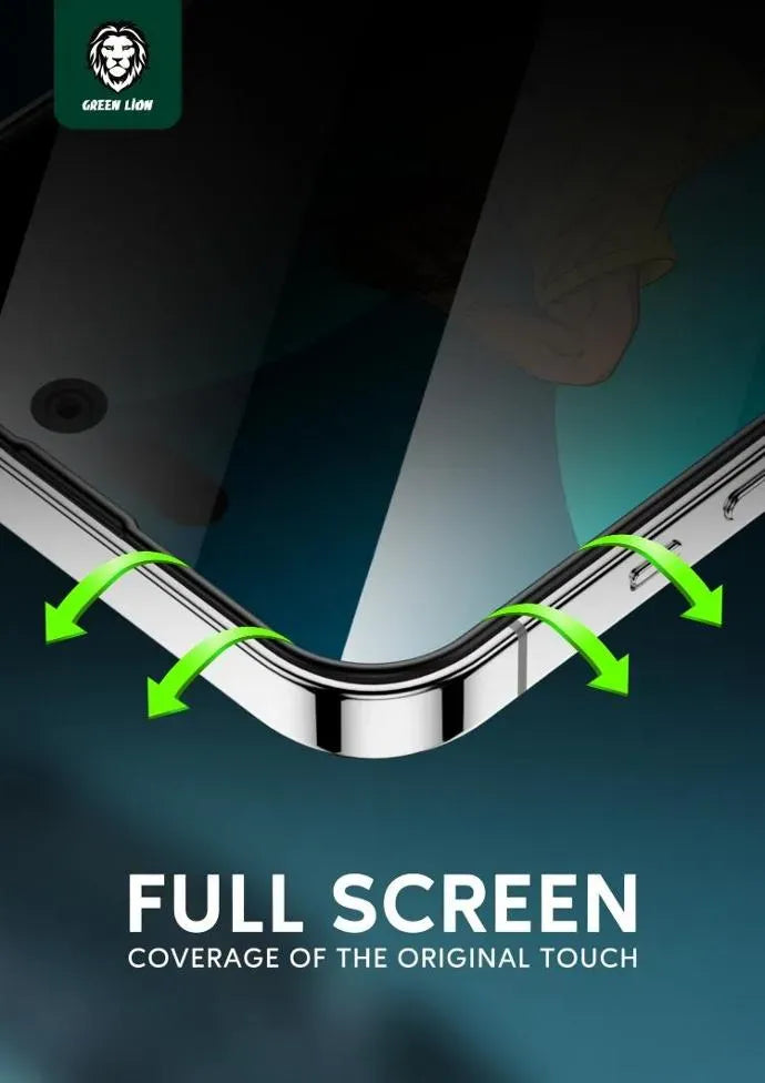 Green Lion 3 DSilicone Plus Screen Protector - Black Edge/Privacy – image 9