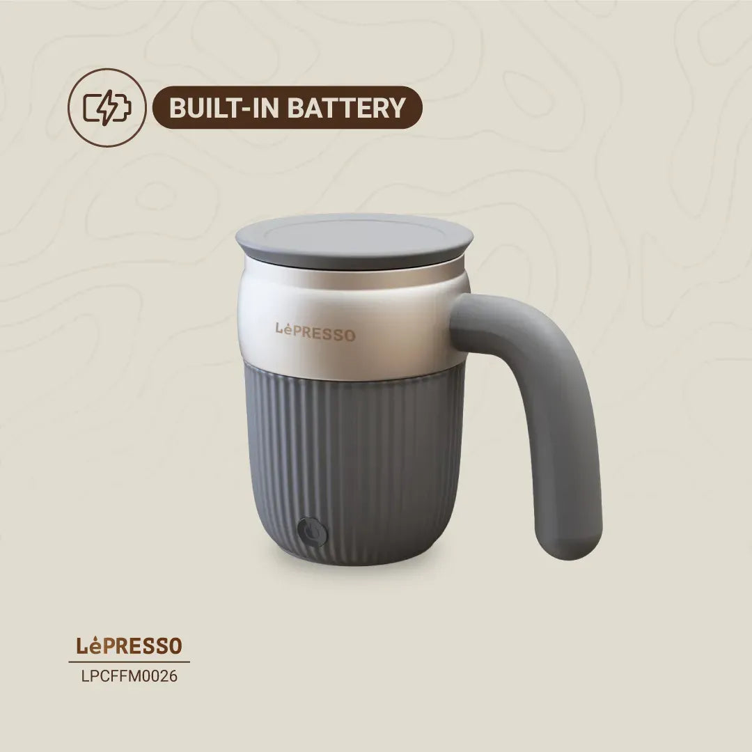 LePresso Auto Magnetic Stirring Mug 450ml Gray – image 5