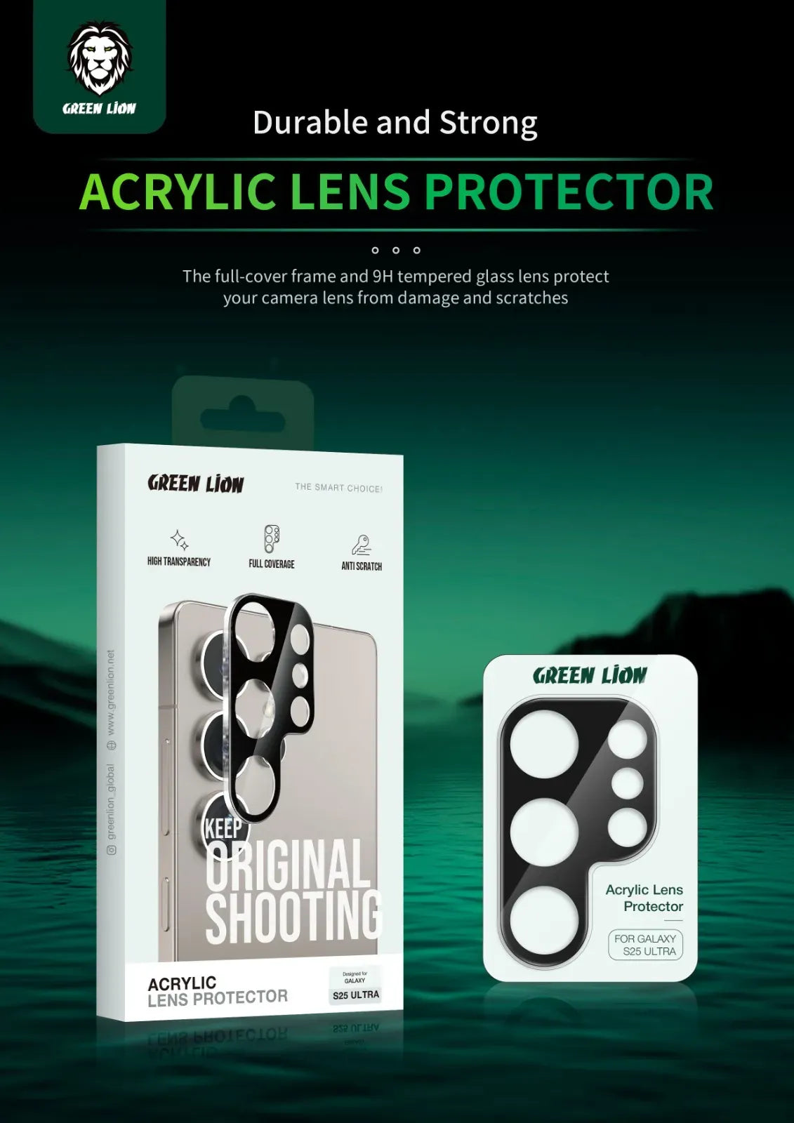 Green Lion Acrylic Lens Protector - Black – image 5