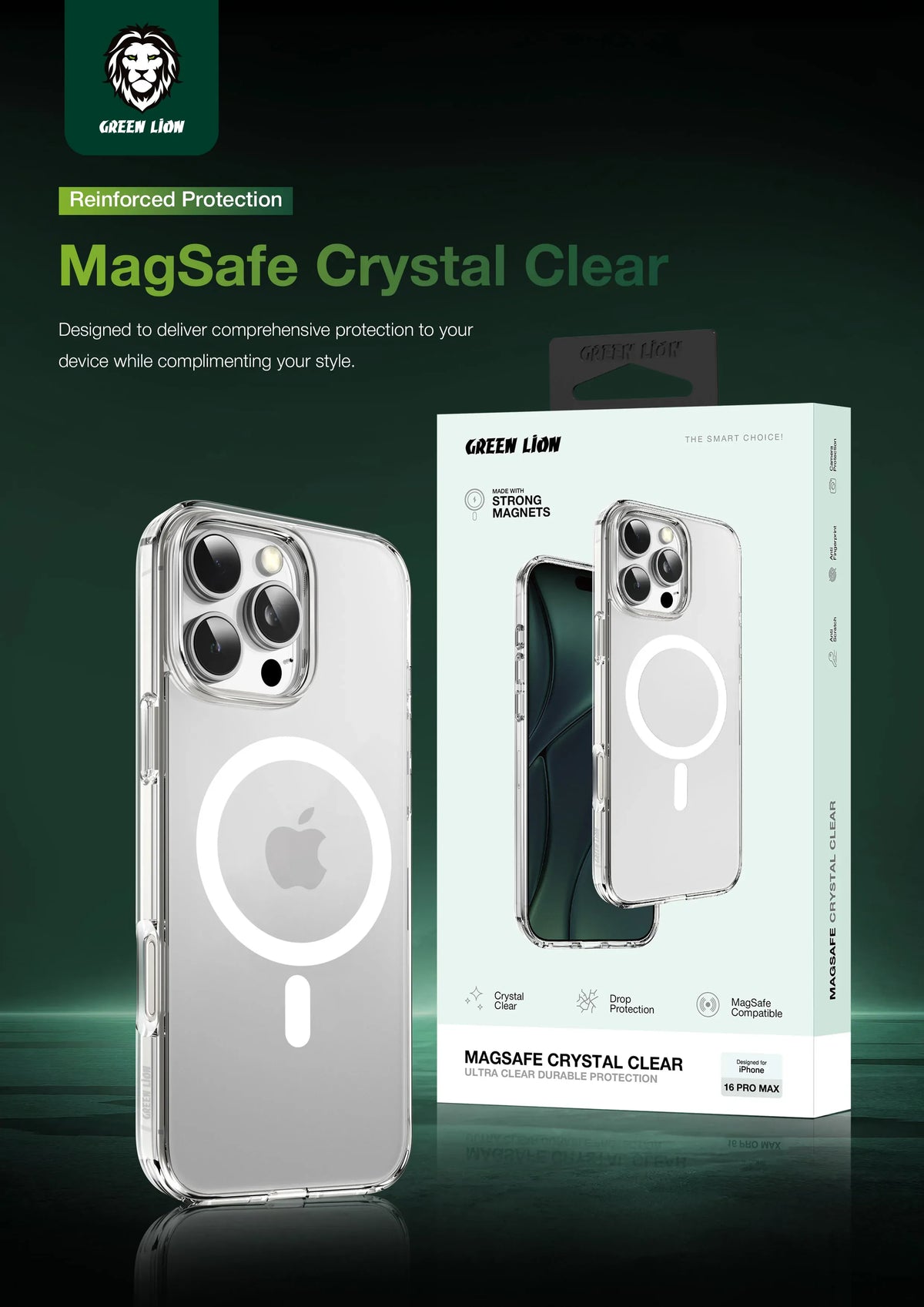 Green Lion Mag Safe Crystal Clear – image 4