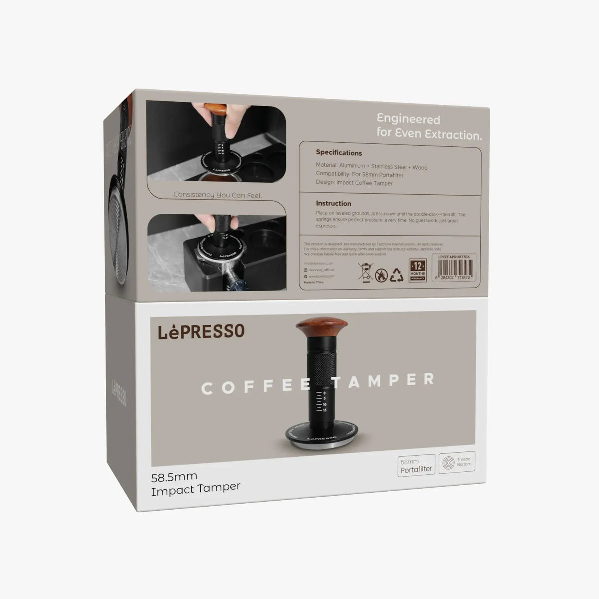 LePresso 58 5mm Impact Tamper Black – image 2