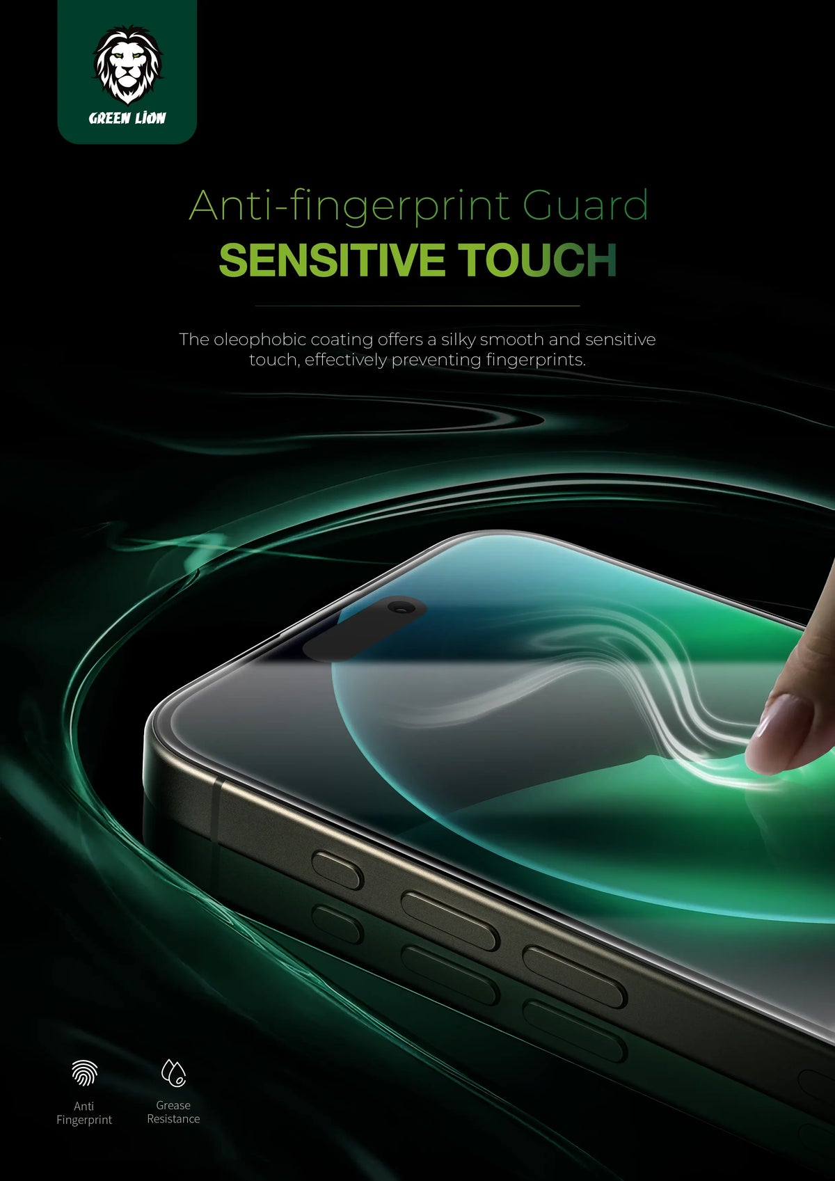 Green Lion 9 HSteve HD Screen Protector - Black Edge/Clear – image 7