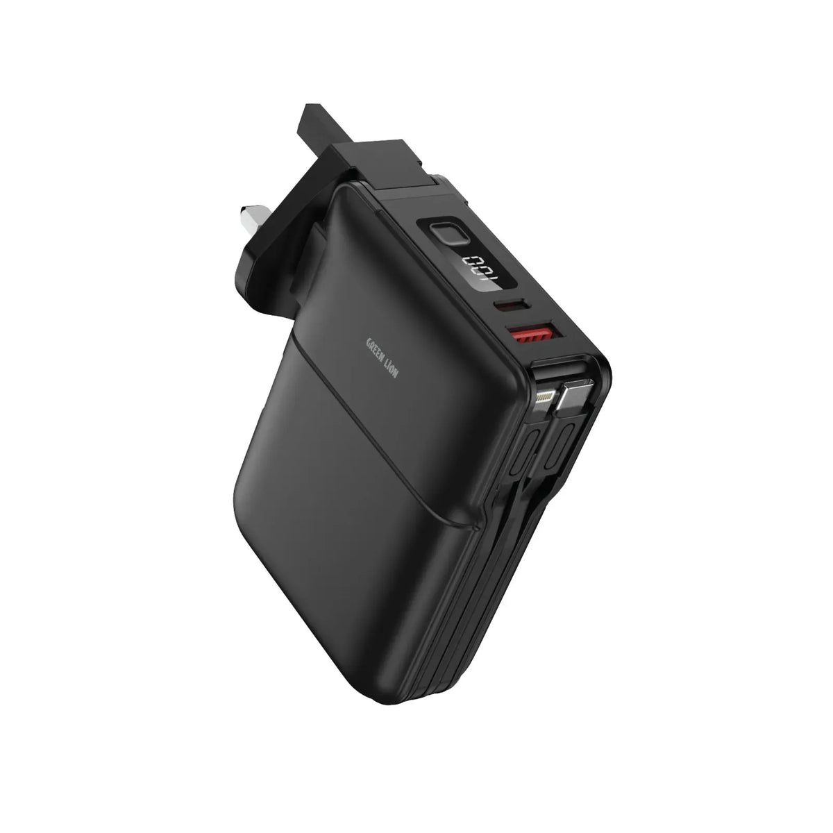 Green Lion Travel Power Bank 10000mAh Adapter Holder Black – image 4