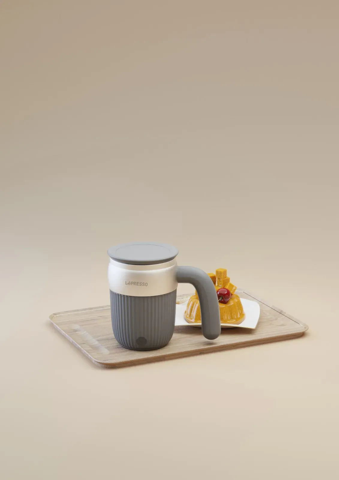 LePresso Auto Magnetic Stirring Mug 450ml Gray – image 10