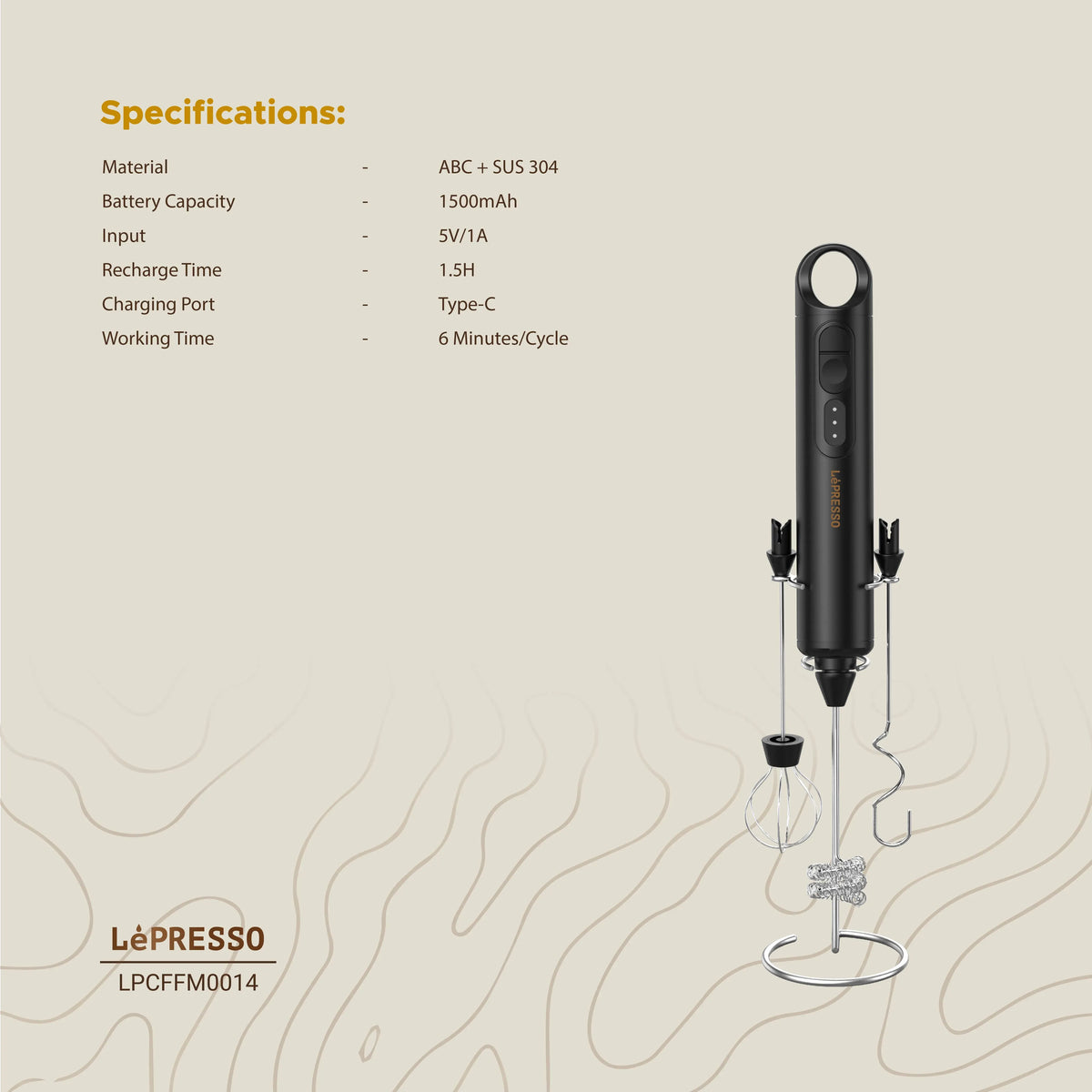 LePresso 3 in 1 Frother Black – image 15