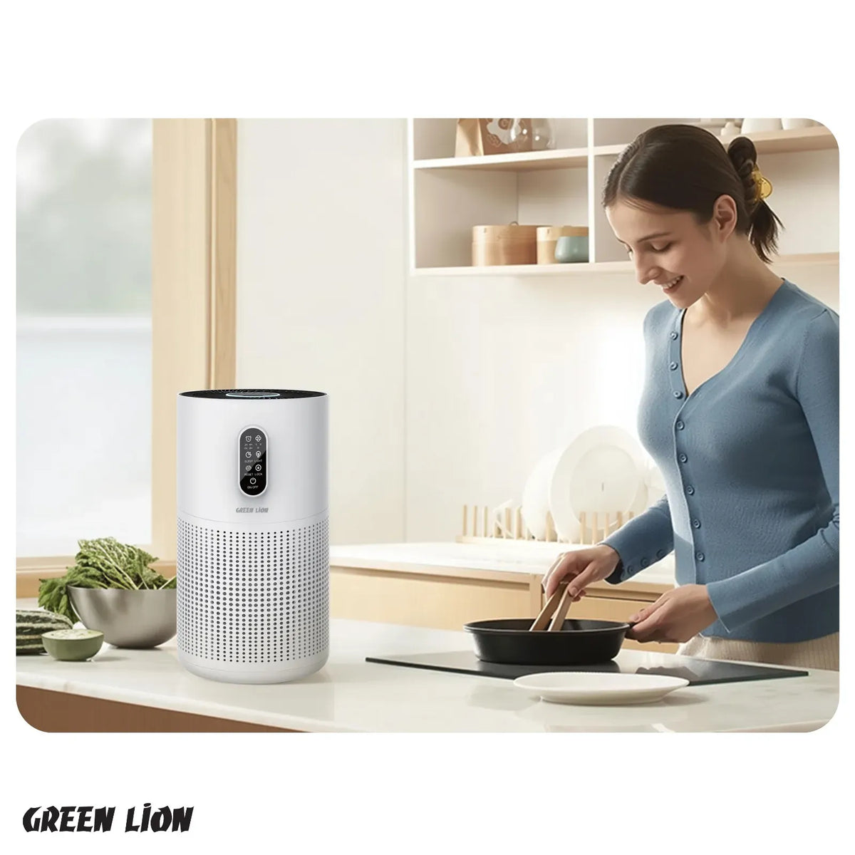 Green Lion Compact Air Purifier 3 in 1 Filtration - White – image 6