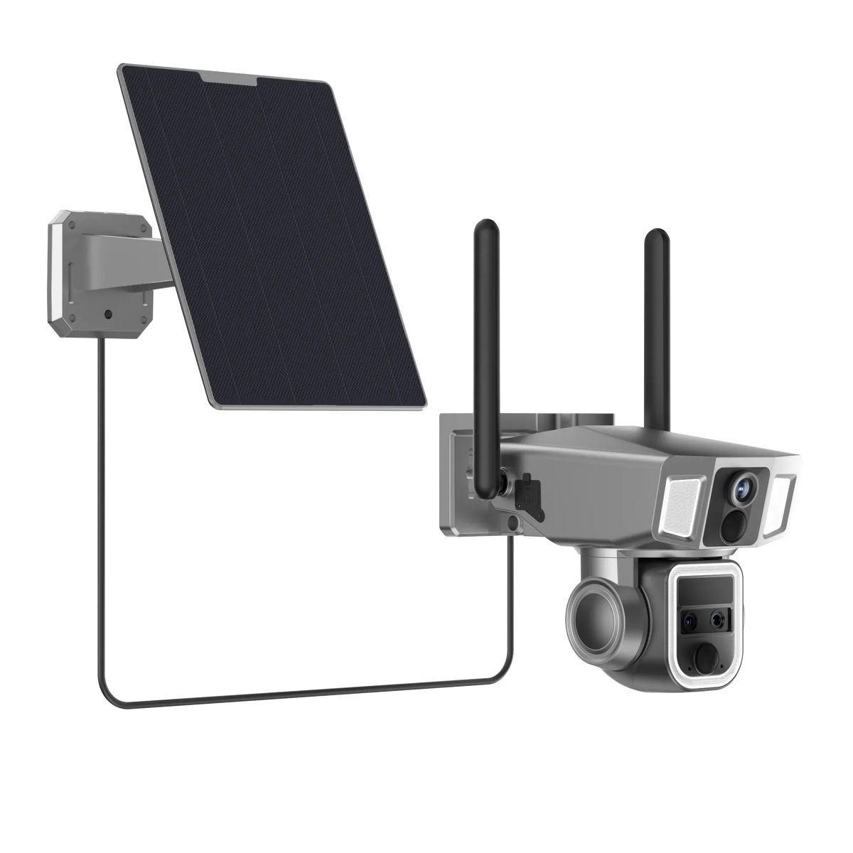 Powerology 4g Wi-Fi 360deg Dual Lens Outdoor Camera Black – image 4