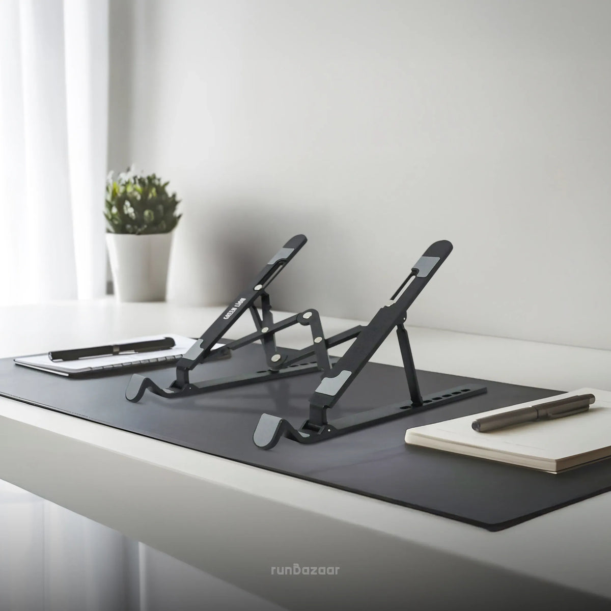 Green Lion Foldable Laptop Stand 7 Tilts Black – image 8