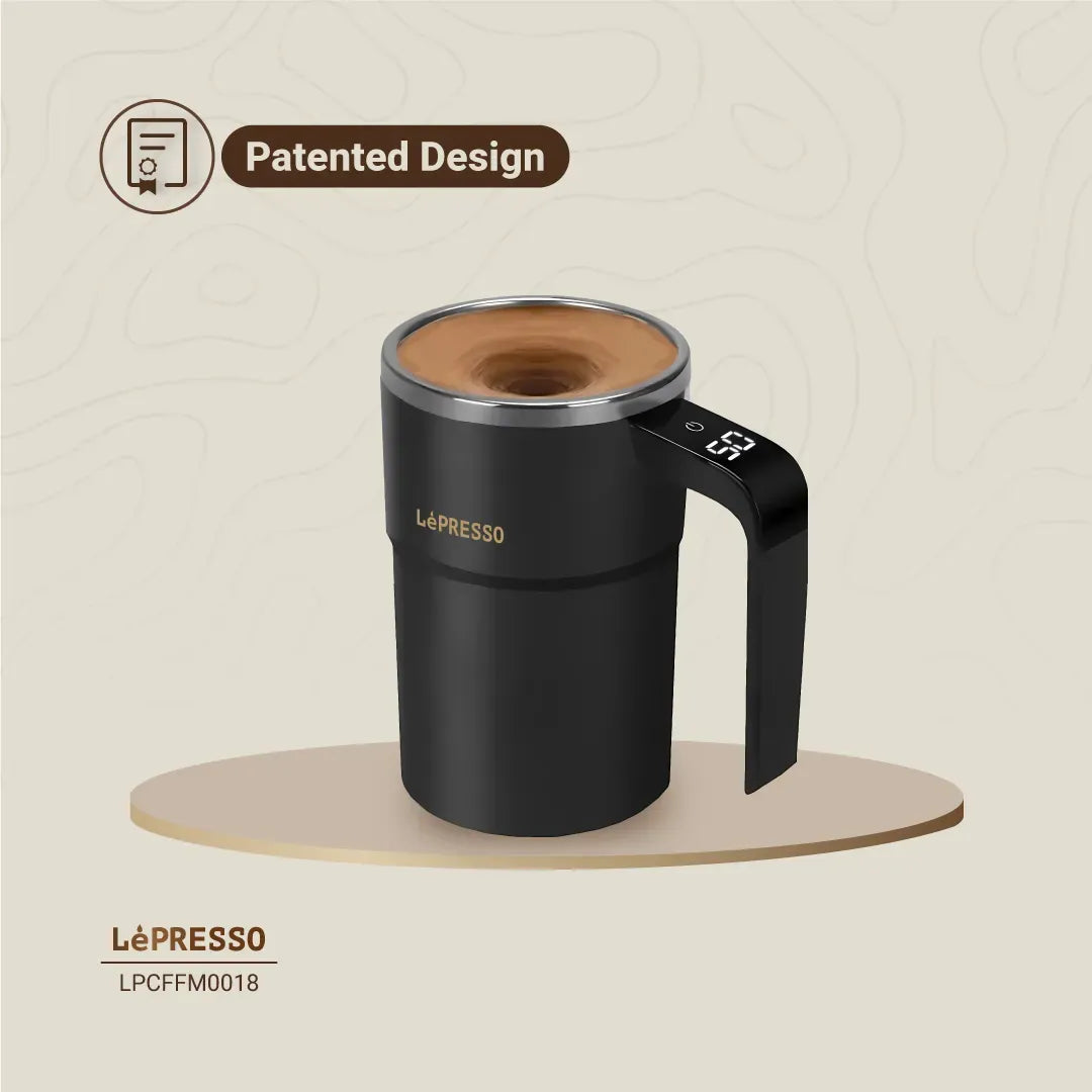 LePresso Stirmagic Auto Stirring Mug Black – image 2