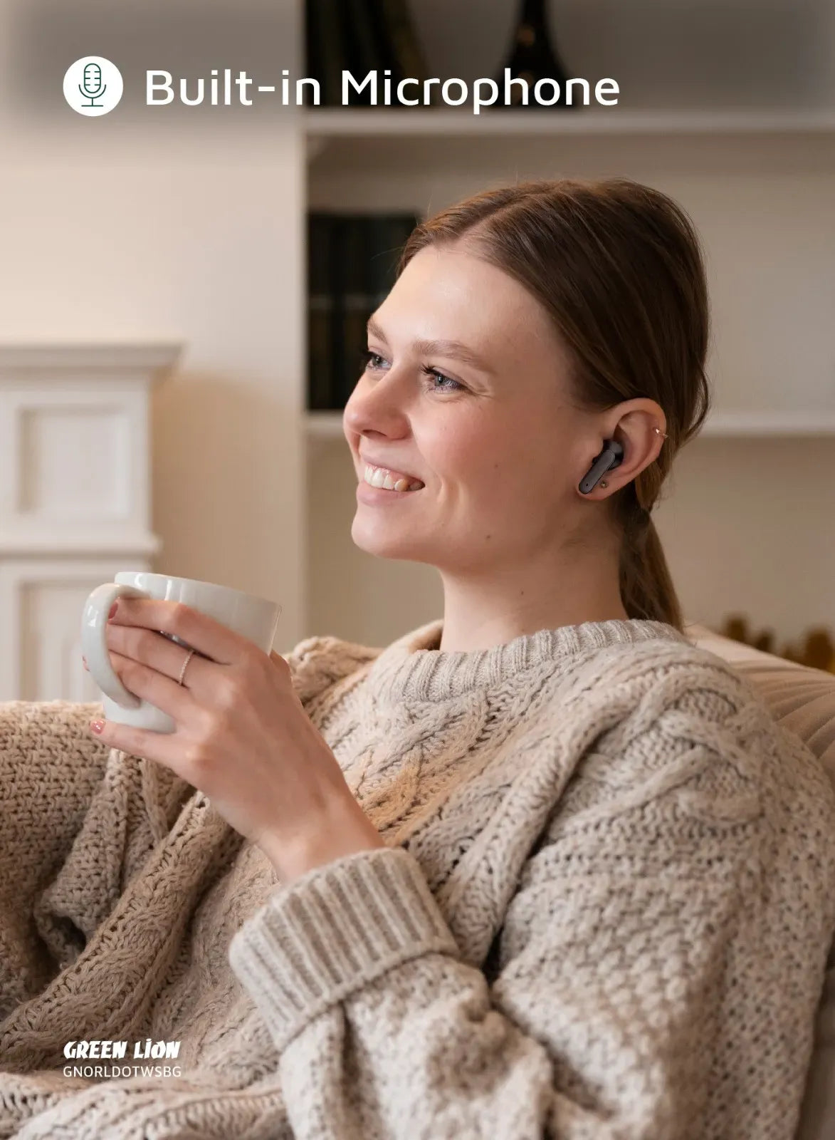 Green Lion Orlando True Wireless Earbuds - Black – image 11