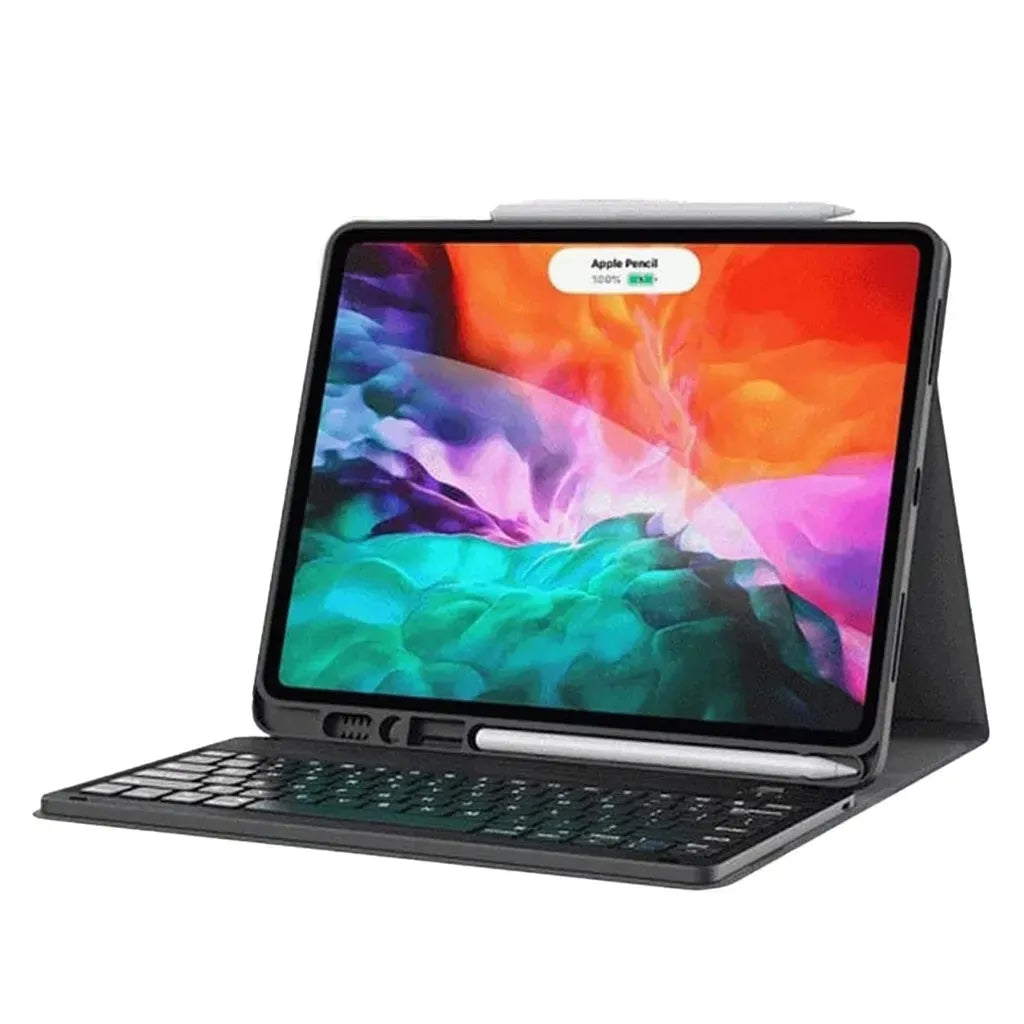 Green Lion Premium Leather Casewith Wireless Keyboard (English/Arabic) - Black – image 8