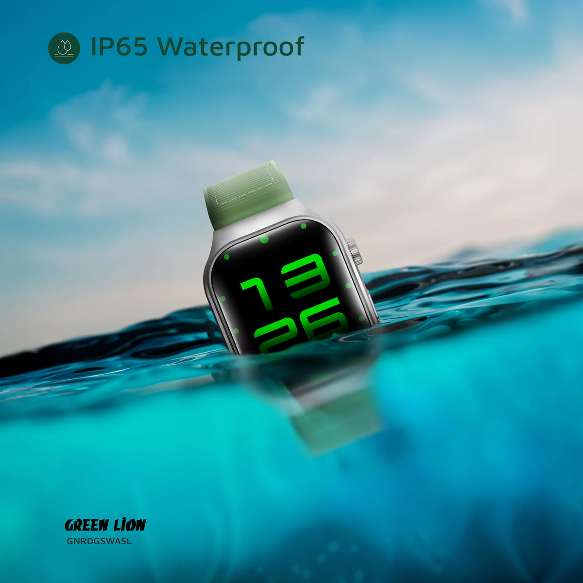 Green Lion Ridge Smart Watch - Silver&Green – image 13