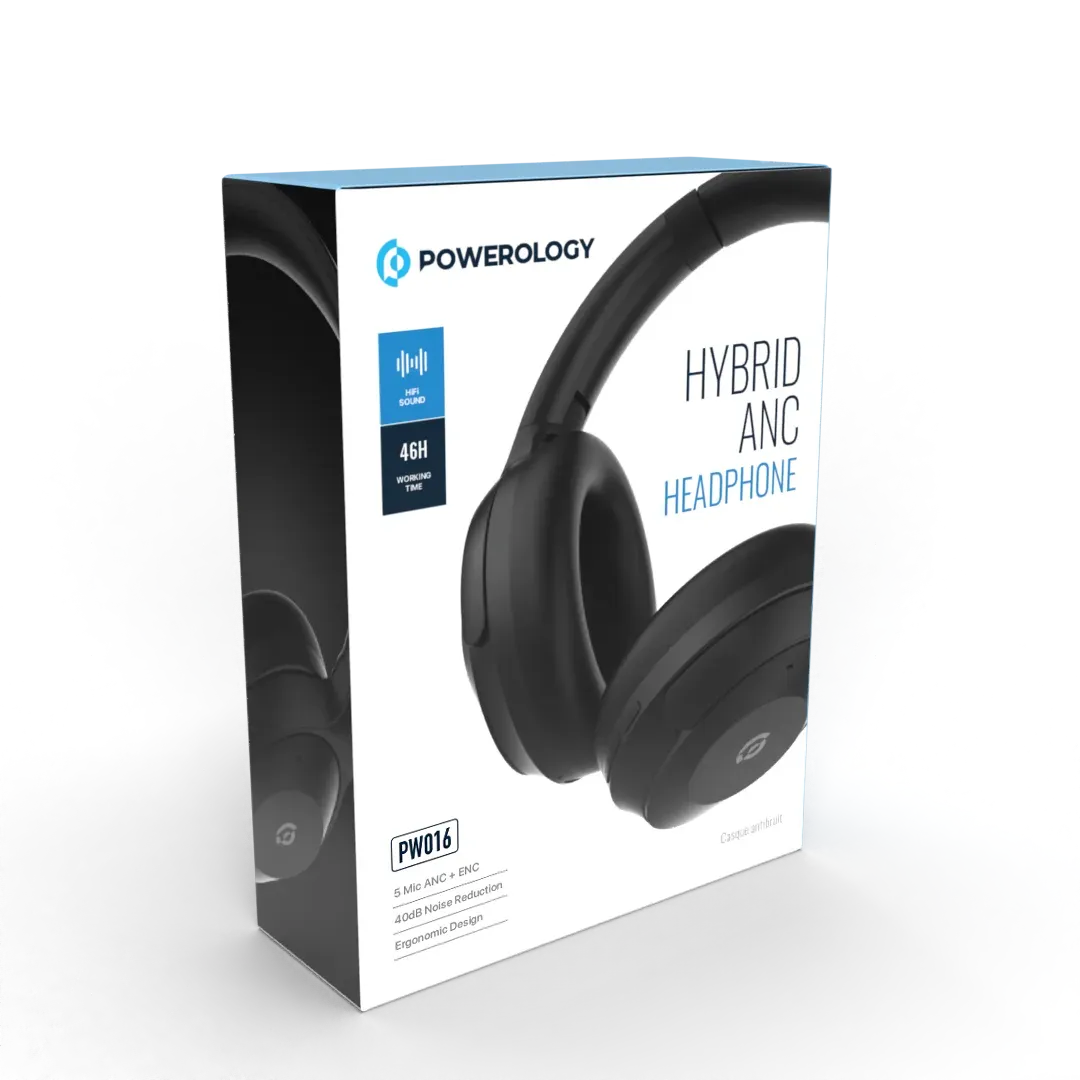 Hybrid ANC Head Phone - Black
