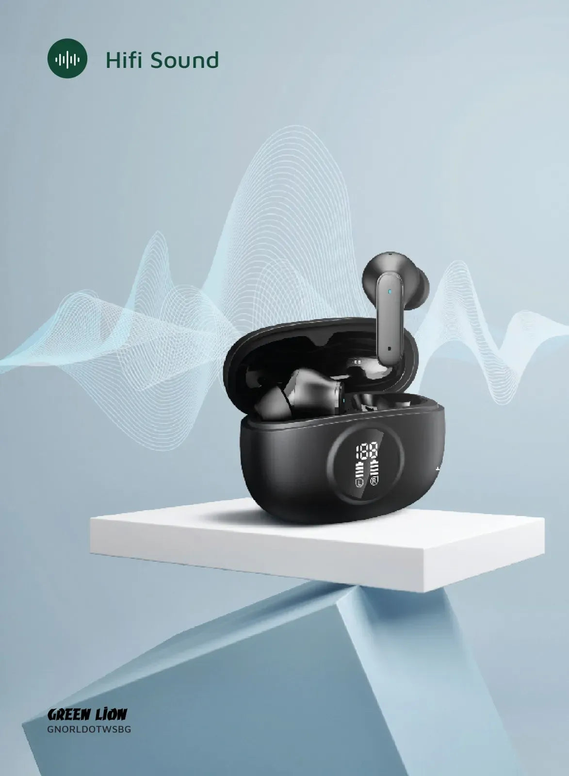 Green Lion Orlando True Wireless Earbuds - Black – image 5