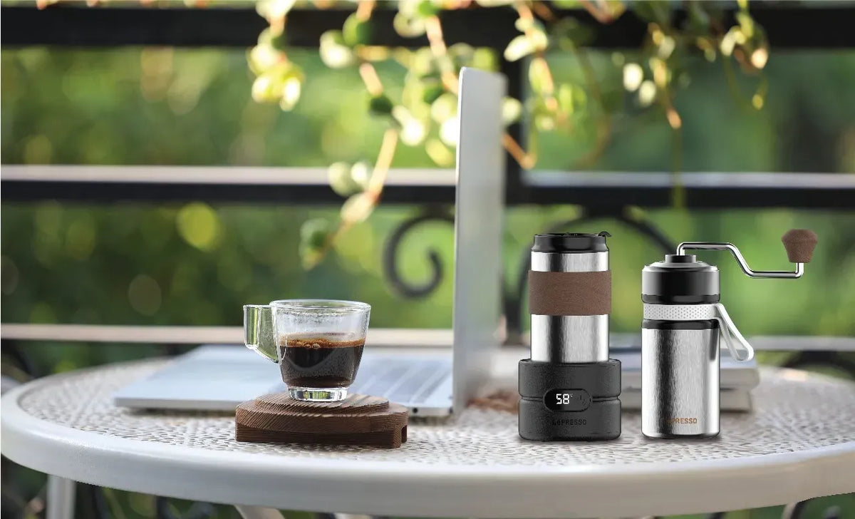 LePresso Grindo Quattro 4 in 1 Outdoor Coffee Set Silver – image 4