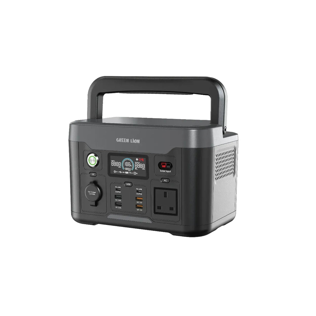 Green Lion PGX 600 Power Station-307.2 Wh 96000 m Ah 600 W(Li Fe PO 4)-Black – image 2