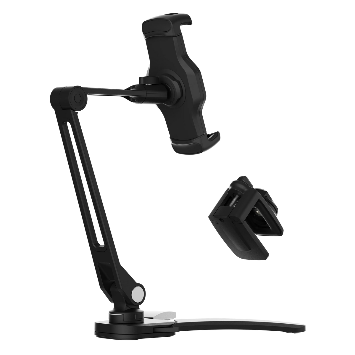 Powerology Solid Alloy Aluminum 360deg Rotatable Suction Phone Holder Black – image 5